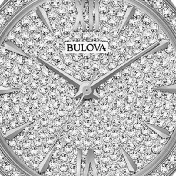 **NEW** Bulova Ladies Crystal Phantom Silver-Tone Stainless Steel Watch - Picture 3 of 13